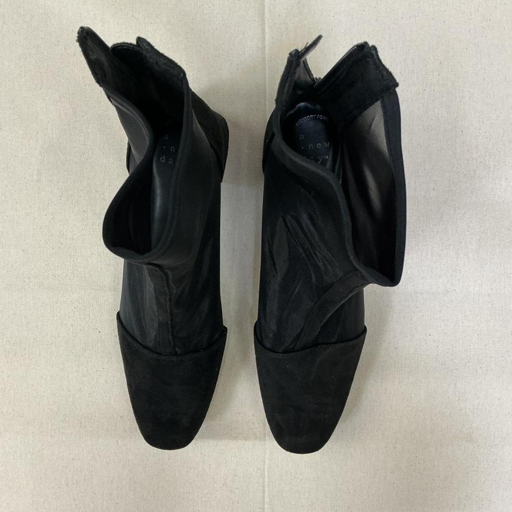 A New Day sheer mesh ankle heel boots - Picture 4 of 4